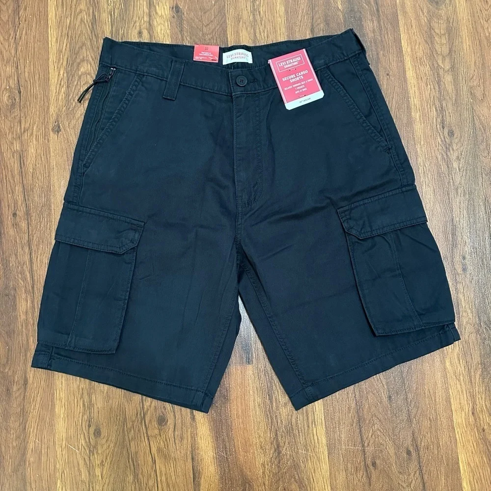 Men's Black Cargo Shorts